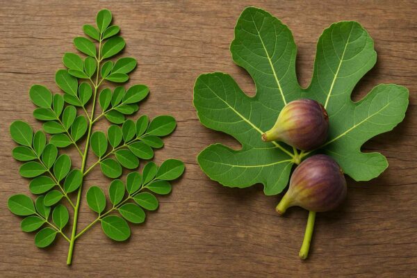 Ekstrak daun kelor dan daun tin